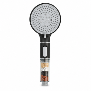 Ensemble de douche à main haute pression avec filtre, en acier inoxydable, pour salle de bain, économie d'eau, avec support mural et rail - Product Image 5
