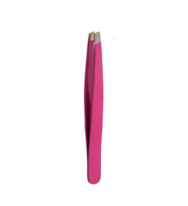 Pinzas para cejas de acero inoxidable de color rosa, tamaño 9,5 cm, pinzas para manicura, punta puntiaguda, herramienta de belleza duradera para uso doméstico, 9,5 cm - Product Image 3