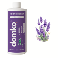 Domko cairan pembersih lantai, Label pribadi OEM aroma Lavender, cepat kering ramah lingkungan 1L