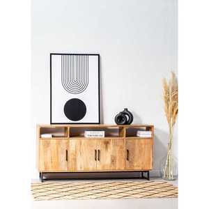 Jaya Classic Wooden <b>Sideboard</b> Durable Mango Wood Furniture for Home for Living Room Kitchen Bathroom Bedroom Use - Product Image 1