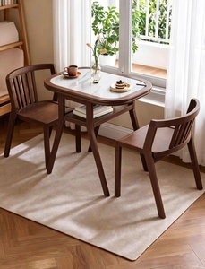 Table carrée en aluminium durable pour balcon et extérieur – Facile à nettoyer - Product Image 3