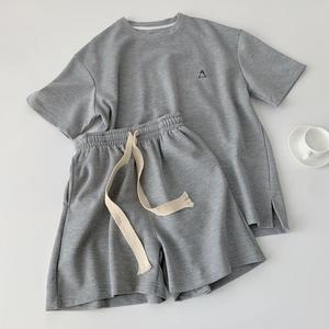 Manufacturer's Custom Design Bamboo Print Sleepwear Set for Women 100% Cotton Pajama Shorts Combo Front Logo Thermal for Summer - Product Image 5