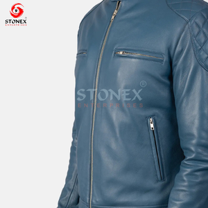 แจ็กเก็ตหนังวัวควายแท้สำหรับผู้ชายผลิตจากประเทศปากีสถาน - Product Image 5