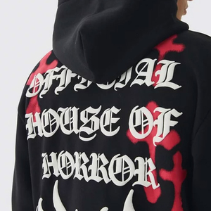 Nouveau style, logo personnalisé, survêtement d'hiver en coton évasé pour homme, jogging, streetwear, sweat à capuche respirant, survêtement évasé pour homme - Product Image 3