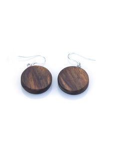 ต่างหูไม้ทำด้วยมือที่มีรูปแบบที่กำหนดเอง - Product Image 6
