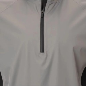 Jersey deportivo personalizado de fábrica al por mayor para hombre, camisa de manga corta de golf de alta elasticidad, diseño en blanco con cremallera 1/4 - Product Image 2