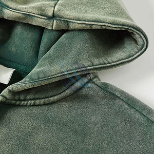 Men's Acid Wash Digital Printing Eco-Friendly Pullover Hoodie Long Sleeves <b>Thick</b> <b>Fleece</b> Designed for Streetwear Winter Fashion - Product Image 3