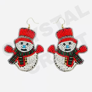 Heart yallow Dangle <b>Earrings</b> New Arrival <b>Cross</b>-Border Handmade Beads Gold Trendy Creative for Parties Christian Style - Product Image 6