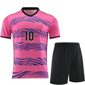 Venta caliente uniformes de fútbol para hombres Kit de entrenamiento y partidos de copa camisetas y pantalones cortos uniforme de camiseta de fútbol para hombres deportivos - Product Image 1