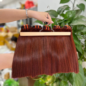 Prix d'usine Extensions de cheveux humains Remy bouclés vietnamiens, double trame, vierges en vrac, toutes couleurs - Product Image 1