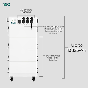 LiFePO4 2765Wh แบบพกพา MPPT แผงโซลาร์เซลล์โฮมสเตชันแบตเตอรี่ภายนอกแบบแยกส่วนการสำรองข้อมูลนอกกริดไฟแช็คจุดซิการ์ในรถยนต์กระชาก4800วัตต์ - Product Image 3