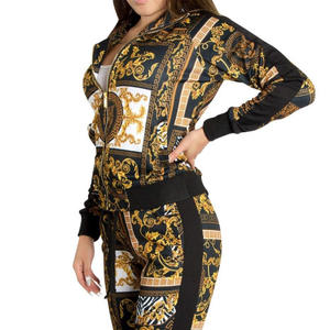 Ensemble de survêtements d'hiver pour femmes, nouveau design, décontracté, pour l'entraînement, personnalisé, 100 % coton respirant, à capuche - Product Image 3