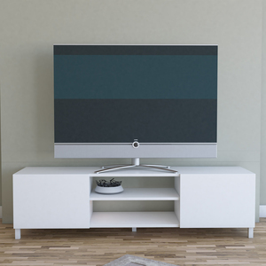 Vente chaude Bon Prix Simple Moderne Tv Stands Ménage Blanc Meuble Tv Meuble Télé 022 Usine En Gros En Bois Mdf Moderne - Product Image 2