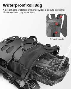 Sac de réservoir de <span class=keywords><strong>moto</strong></span>, sac à dos, bagages de voyage, sac à eau séparé, sac de sport, système Molle, convient à la plupart des cadres de sport d'aventure, polyester - Product Image 4