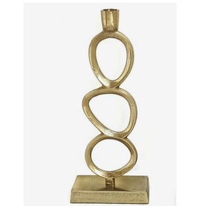 Antique Design Gold-Finished Metal <b>Taper</b> <b>Candle</b> <b>Holder</b> for Home Decoration Wedding and Christmas Lighting Decorative <b>Candles</b> - Product Image 2