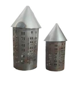 Ensemble de 2 lanternes suspendues en fer de qualité supérieure avec finition polonaise pour lanternes suspendues en métal de décoration intérieure - Product Image 3