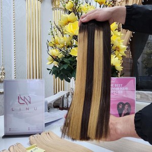 วิกต่อผมแท้จากเวียดนามชุดลูกไม้สีดำขนมิงค์613ต่อหนังกำพร้า - Product Image 3