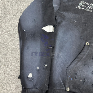 Etiqueta privada Logotipo personalizado Más demandado Cremallera Sudadera con capucha Puff Impreso Hecho en fábrica Precio barato Sudaderas con capucha Hombres Sudaderas con capucha para hombres - Product Image 4