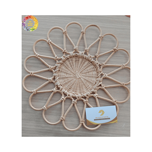 Vente en gros pas cher prix rotin chargeur plaque osier haute qualité et meilleur prix du Vietnam, tissé à la main et naturel - Product Image 1