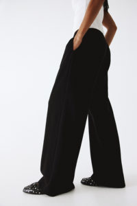 Nueva llegada de las mujeres de moda personalizada de invierno Joggers de peso pesado suelto equipado con piernas anchas y cintura media estilo frontal plano - Product Image 6