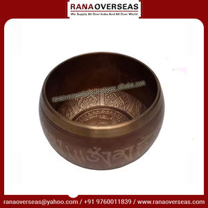 Cuenco de canto budista de Metal de alta calidad con técnica de fundición forma redonda para meditación curativa de Chakra para aliviar el estrés - Product Image 3