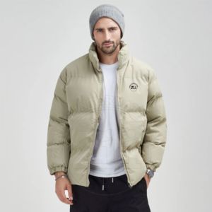 Veste Ultra Légère à la Mode pour Homme Décoration en Fourrure de Renard Bouffant Imperméable Fermeture à Glissière Grande Taille Style Décontracté - Product Image 3