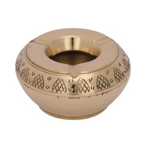 Cenicero Cuadrado de Latón Macizo de Diseño Vintage, Hecho a Mano con Grabado Floral, Decorativo de Metal para el Hogar u Oficina, Porta Cigarros y Cigarrillos - Product Image 5