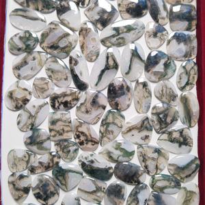 หินโมรามอสธรรมชาติอัญมณีทรงหลวมขนาดเท่าหลังเบี้ย - Product Image 3