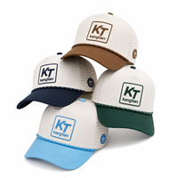 Casquette de performance OEM personnalisée à 5 panneaux, avec ventilation découpée au laser, imperméable, pour le golf, casquette de baseball avec cordon, couvre-chef pour sports de plein air