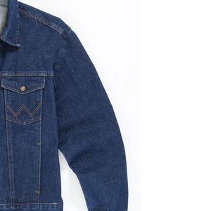 Chaqueta vaquera lavada oscura personalizable para hombre con botón de cobre de ajuste tradicional, perfecta para marcas y venta al por menor - Product Image 5