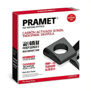 Inserto de Torneado Indexable PRAMET ISO WCGT 020104E-FF2TT010, Diámetro del Orificio 2.2mm, Paquete de 10 para Herramientas de Torneado - Product Image 2