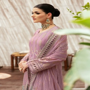<b>Chiffon</b> Collection Pakistani Dresses for Women Party Wears Festival Wears 3 Piece by Ramsha Volume KASHISH - Product Image 2