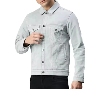 Service OEM Veste en jean d'hiver vintage pour homme à manches longues et à séchage rapide Meilleur vendeur avec logo personnalisé - Product Image 2