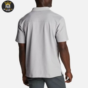 Nuevas camisetas Polo 100% de algodón orgánico para hombre, camisetas Polo personalizadas con logotipo bordado, camiseta suave de verano de alta calidad - Product Image 4