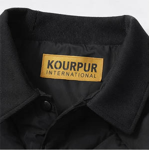 Men Black Quilted Jacket Premium Padded Winter <b>Coat</b> Diamond <b>Stitch</b> Insulated Snap Button Outerwear Casual Streetwear Fashion - Product Image 2