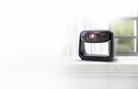 Projecteur LCD portable Powerology avec support rotatif, haut-parleurs intégrés, lampe LED HD 1080p, 700 lumens, garantie 1 an, home cinéma