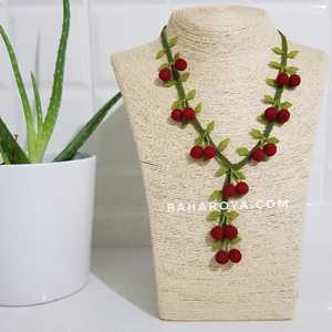 สร้อยคอจี้แฟชั่น İğne oyasıkiraz kolye - Product Image 1