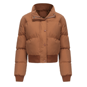 Blouson aviateur d'hiver léger pour hommes manteau en toile doudoune hydrofuge caractéristique coupe-vent matériau à capuche personnalisé chaud confortable - Product Image 4