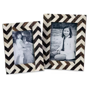 Artisanat fantaisie incrustation d'os naturel et cadre Photo en résine matériel en bois cadre Photo décoratif fabriqué en Inde taux de gros - Product Image 4