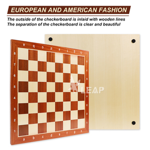 Scacchiera da Torneo <span class=keywords><strong>in</strong></span> <span class=keywords><strong>Legno</strong></span> di Mogano Personalizzata all'Ingrosso, Lussuosa 52*52*1.5cm, Stampa Logo Multicolore, Alta Qualità per Bambini - Product Image 2