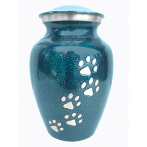 Top Classic Brass Cremation Pet <b>Urns</b> With Paw Print Design and Red Color Finished Highest Quality Metal Pet Funeral <b>Urns</b> - Product Image 6