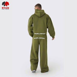 Survêtement pour homme personnalisé Ryan Pro Gear, col à capuche, fermeture éclair, avec logo personnalisé OEM ODM - Product Image 3
