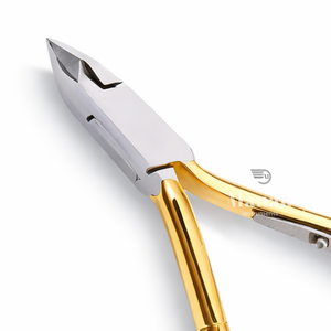 Coupe-cuticules OEM en acier inoxydable plaqué or, coupe-ongles de précision, outil de manucure et pédicure antidérapant, durable - Product Image 2