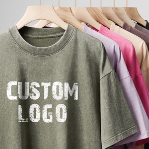 Luxury <b>Men</b> Streetwear Vintage Acid Wash 100 Percent Cotton Oversized Printed Custom T <b>Shirt</b> - Product Image 3