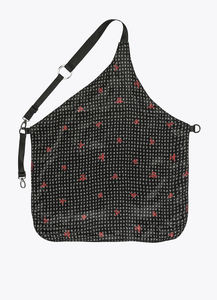 Cross-Back Black Suede Leather <b>Work</b> <b>Apron</b> Adjustable Strap Utility Pockets Lightweight Ergonomic Design Custom PU Leather <b>Apron</b> - Product Image 2