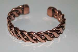 Elegant <b>Magnetic</b> Copper Traditional Handmade Lightweight <b>Bracelet</b> for Men Women Timeless Appeal Fashionable Pain Relief Bangles - Product Image 3