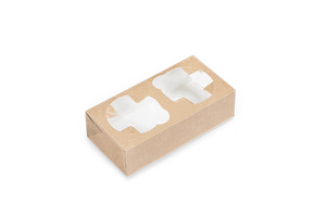 Portavasos doble OSQ al por mayor, bandeja de cartón kraft para llevar café, té y bebidas calientes. - Product Image 2