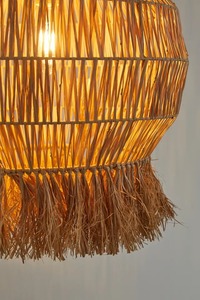 Lampe feuille de palmier nouveau Style abat-jour de décoration de plafond pour hôtel Spa vente en gros - Product Image 5