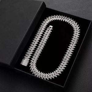 925 เงินสเตอร์ลิง Moissanite เพชรคิวบาเค้นคอสร้อยคอคิวบาสําหรับแหวนหมั้นเพชรอื่นๆสร้อยคอ - Product Image 2