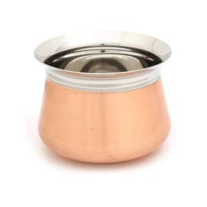 Exclusive Range Metal <b>Copper</b> Handi for Hotelware Serving and Cooking in Stainless Steel for Export From India in High Quality - Product Image 1